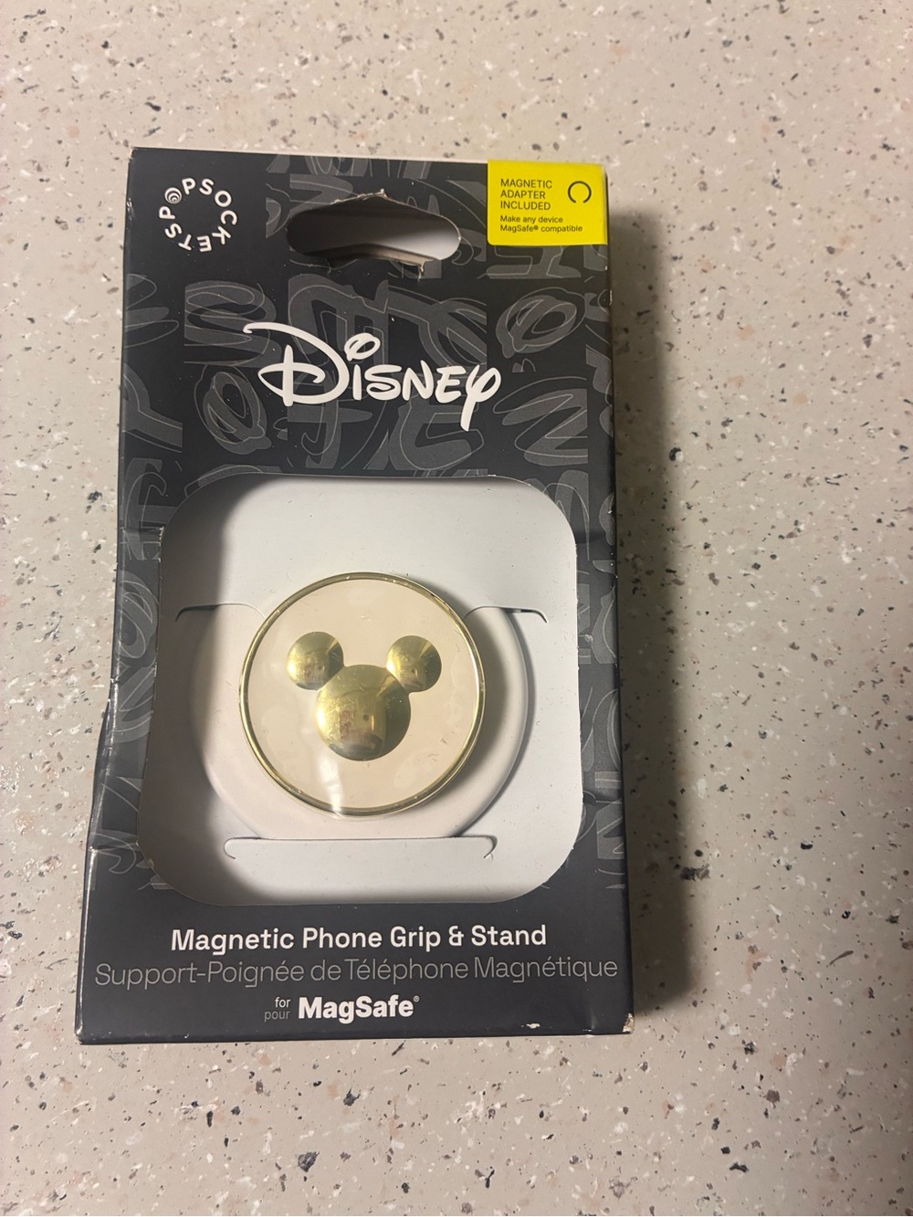 Disney Gold and White Mickey Magnetic Phone Grip for MagSafe